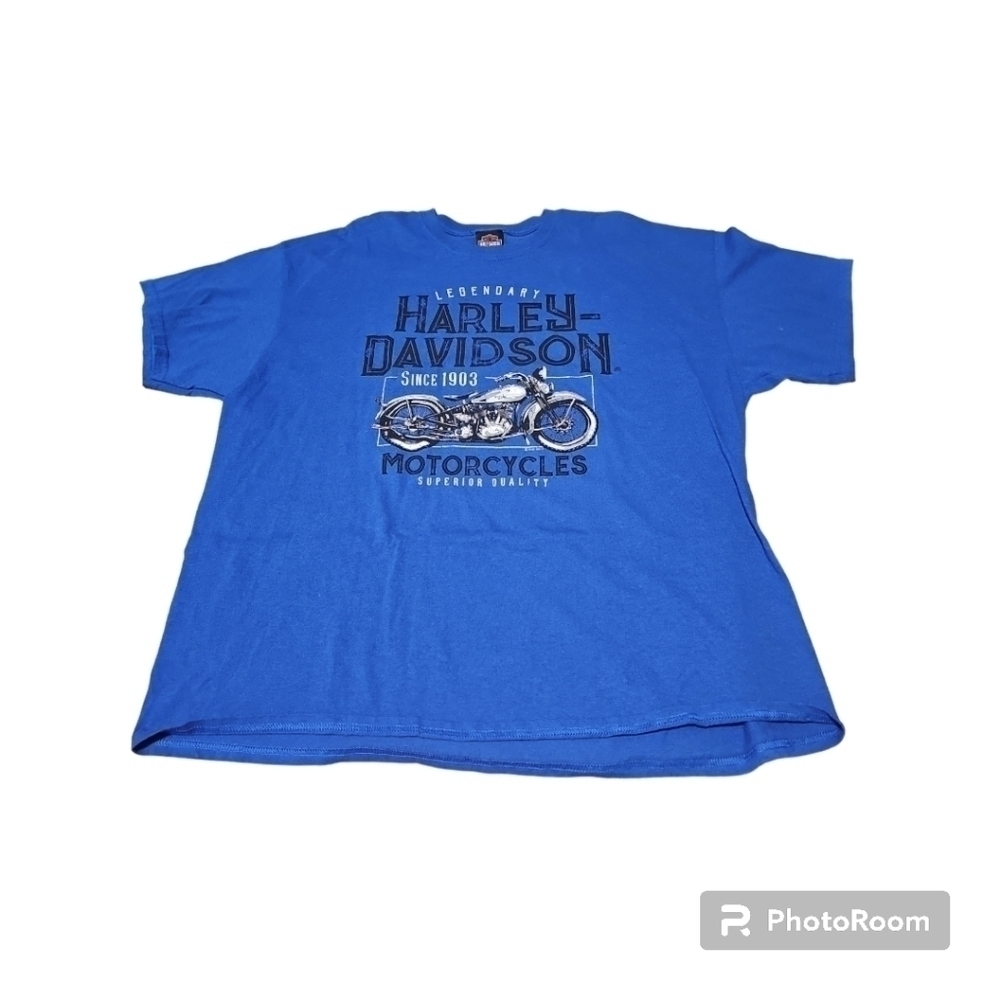 Harley-Davidson men's t-shirt blue size 2XL Twin Cities Minneapolis B1HD8